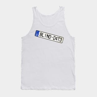 Blind Date - License Plate Tank Top